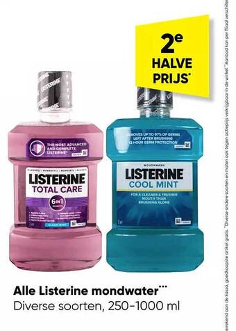 Big Bazar Listerine mondwater aanbieding