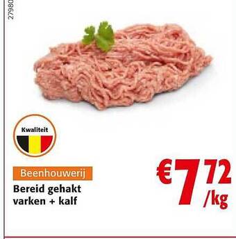 Colruyt Bereid gehakt varken + kalf aanbieding