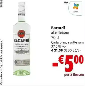 Colruyt Bacardi aanbieding