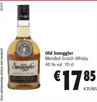 Colruyt Old smuggler blended scotch whisky aanbieding