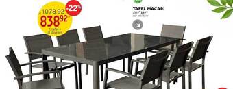 Brico Tafel macari aanbieding