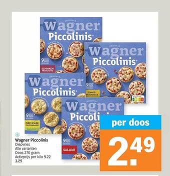 Albert Heijn Wagner piccolinis aanbieding