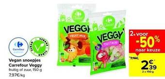 Carrefour Market Vegan snoepjes carrefour veggy aanbieding