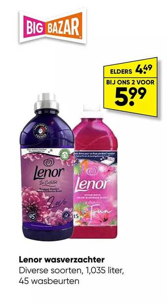 Lenor wasverzachter