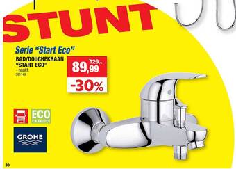 Hubo Bad-douchekraan start eco aanbieding