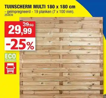 Hubo Tuinscherm multi aanbieding