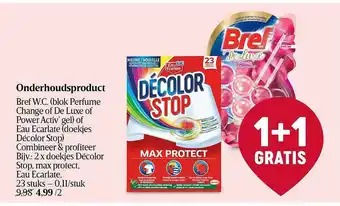 Delhaize Onderhoudsproduct bref wc aanbieding