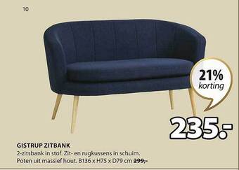 Jysk Gistrup zitbank aanbieding