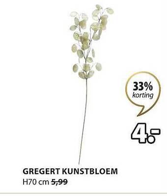 Jysk Gregert kunstbloem aanbieding
