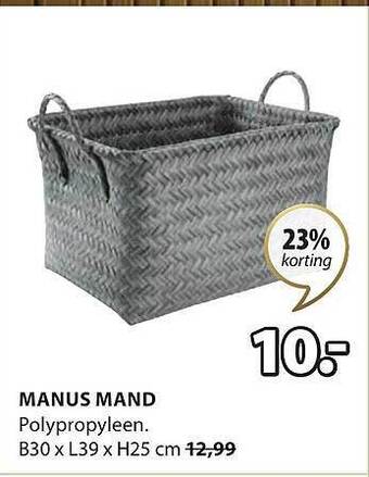 Jysk Manus mand aanbieding