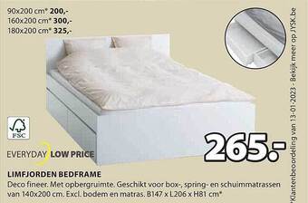 Jysk Limfjorden bedframe aanbieding