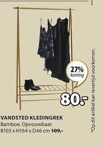 Jysk Vandsted kledingrek aanbieding