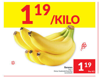 Intermarché Bananen per kg aanbieding