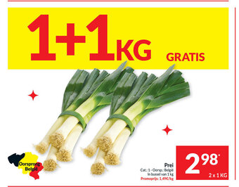 Intermarché Prei 2 x 1 kg aanbieding