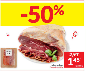 Intermarché Italiaanse ham per 100 g aanbieding