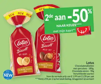 Intermarché Lotus chocoladetabletten met speculoos - 180g, chocolade eieren - 90 g aanbieding
