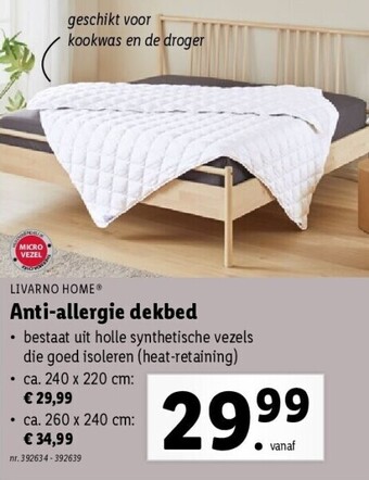 Anti-allergie dekbed