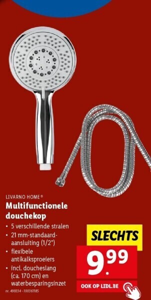 Lidl Multifunctionele douchekop aanbieding