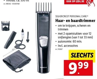 Lidl Haar- en baardtrimmer aanbieding