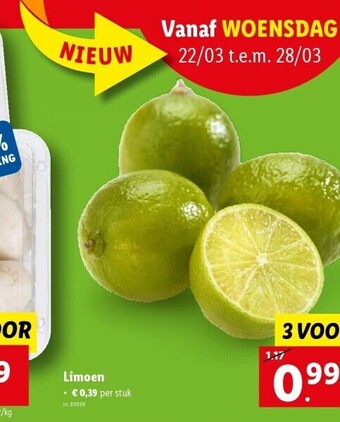 Lidl Limoen aanbieding