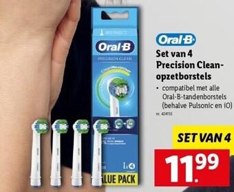 Lidl Set van 4 precision cleanopzetborstels aanbieding