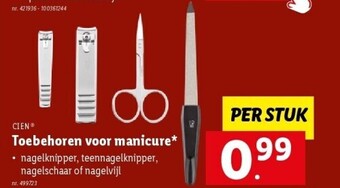 Lidl Toebehoren voor manicure aanbieding