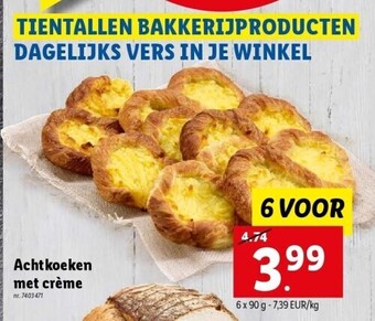 Achtkoeken met crème