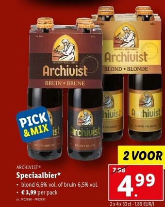 Lidl Speciaalbier aanbieding