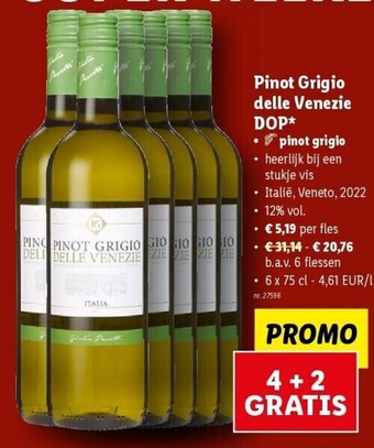 Lidl Pinot grigio delle venezie dop aanbieding