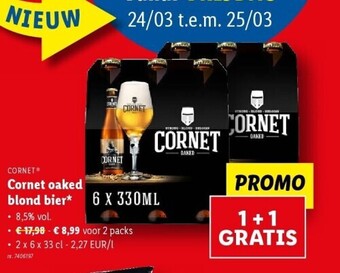 Cornet oaked blond bier