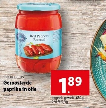 Geroosterde paprika in olie