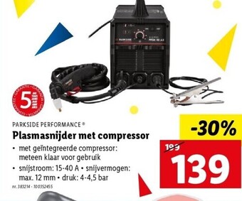 Plasmasnijder met compressor