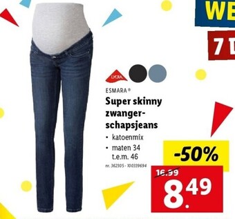 Super skinny zwangerschapsjeans