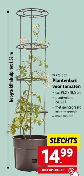 Lidl Plantenbak voor tomaten aanbieding
