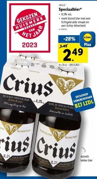 Lidl Speciaalbier aanbieding