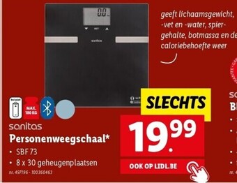 Lidl Personenweegschaal aanbieding