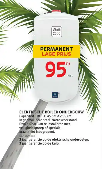 Elektrische Boiler Onderbouw