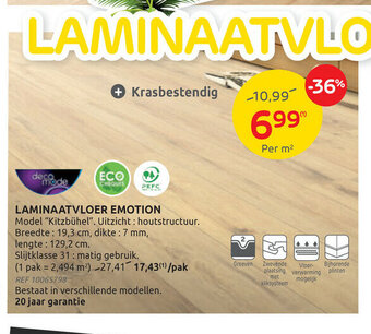 BricoPlanit Laminaatvloer Emotion aanbieding