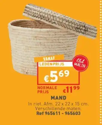 Trafic Mand 22x22x15CM aanbieding