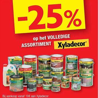 Hubo Xyladecor aanbieding