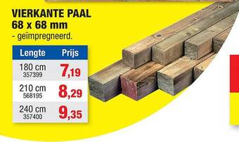 Hubo Vierkante paal aanbieding