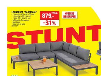 Hubo Loungeset sassicaia aanbieding