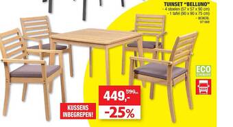 Hubo Tuinset belluno aanbieding