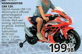 Hondamotor Cbr 12v