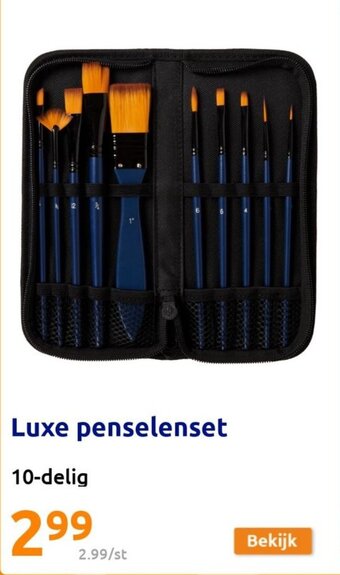 Action Luxe penselenset aanbieding