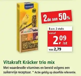 Maxi Zoo Vitakraft kräcker trio mix aanbieding