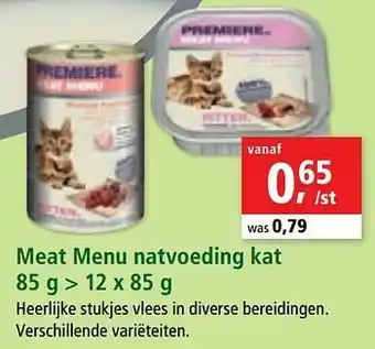 Maxi Zoo Meat menu natvoeding kat aanbieding