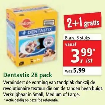 Maxi Zoo Dentastix aanbieding