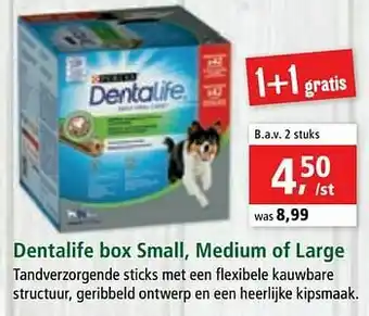 Maxi Zoo Dentalife box small, medium of large aanbieding