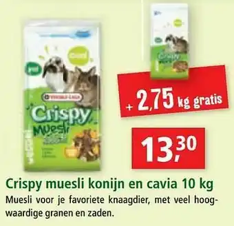 Maxi Zoo Crispy muesli konijn en cavia aanbieding